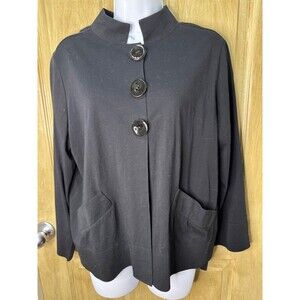 Habitat Clothes To Live Long Sleeve Lagenlook Shirt Pockets Top Small Cotton